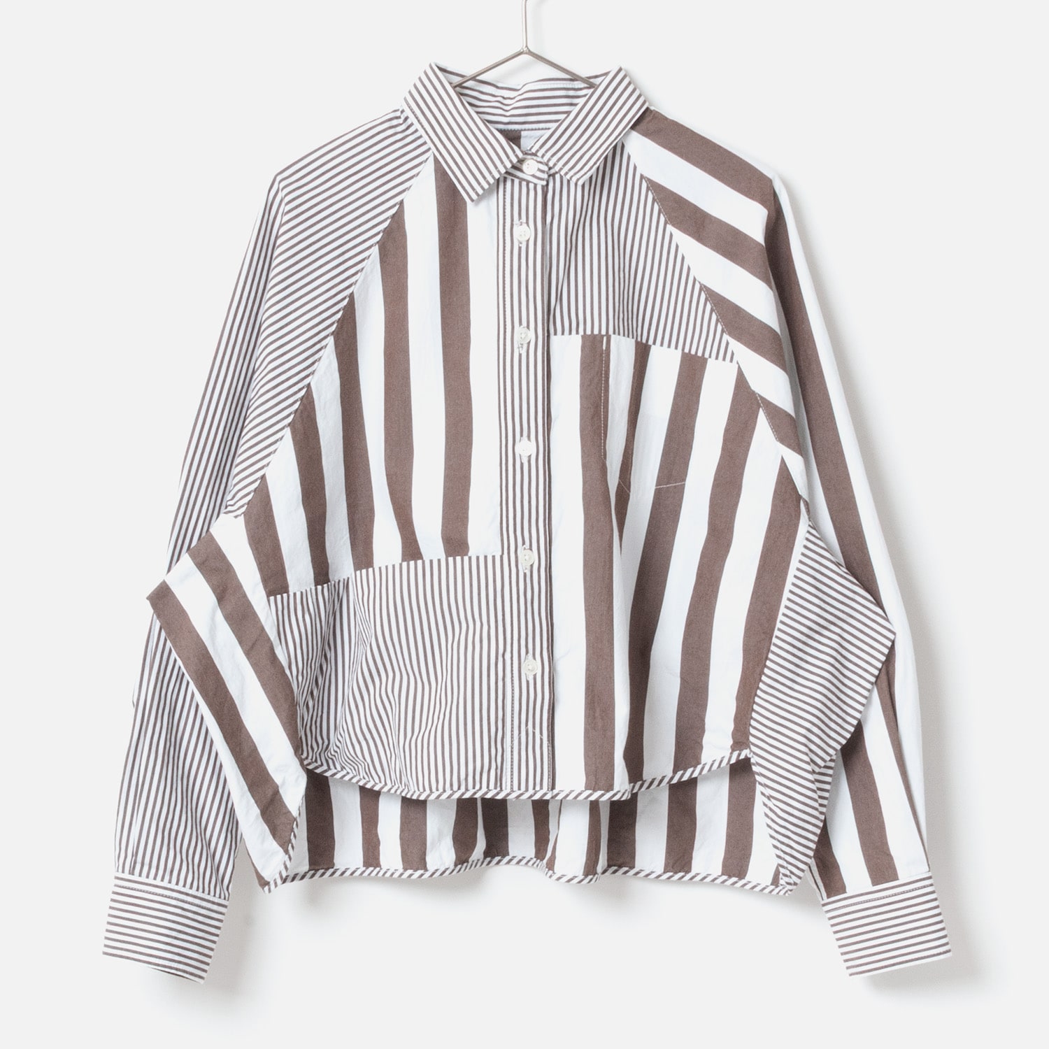 [RaPPELER] Raglan short length shirt_Dark Brown(70)