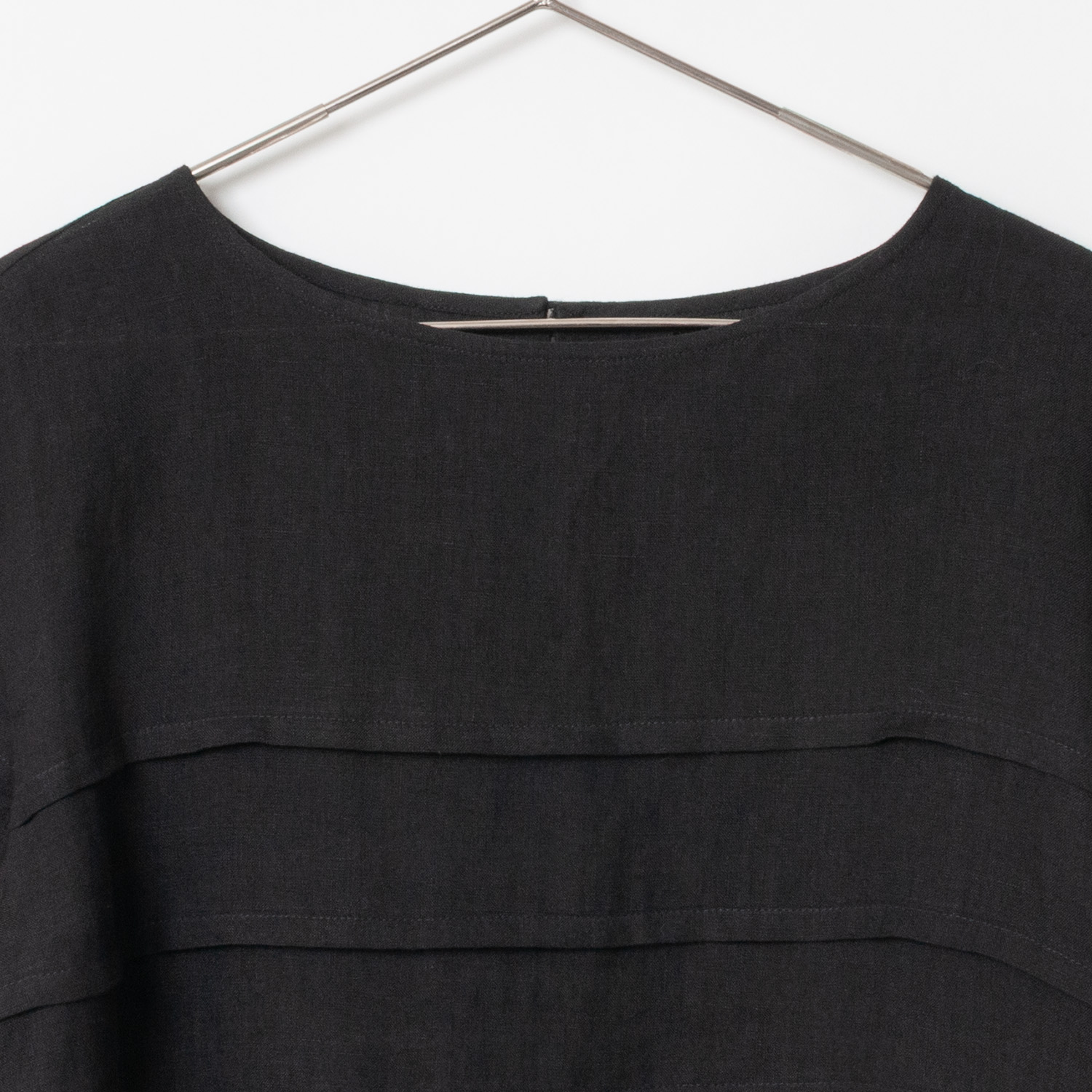 [Harriss] Linen cropped blouse