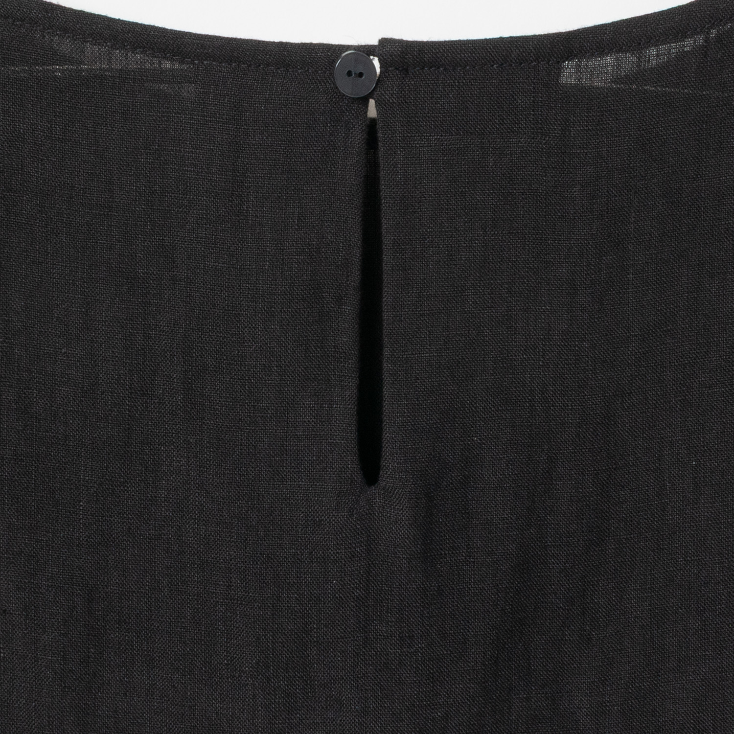[Harriss] Linen cropped blouse