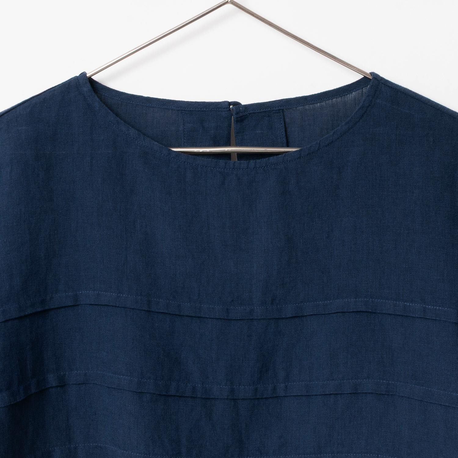 [Harriss] Linen cropped blouse