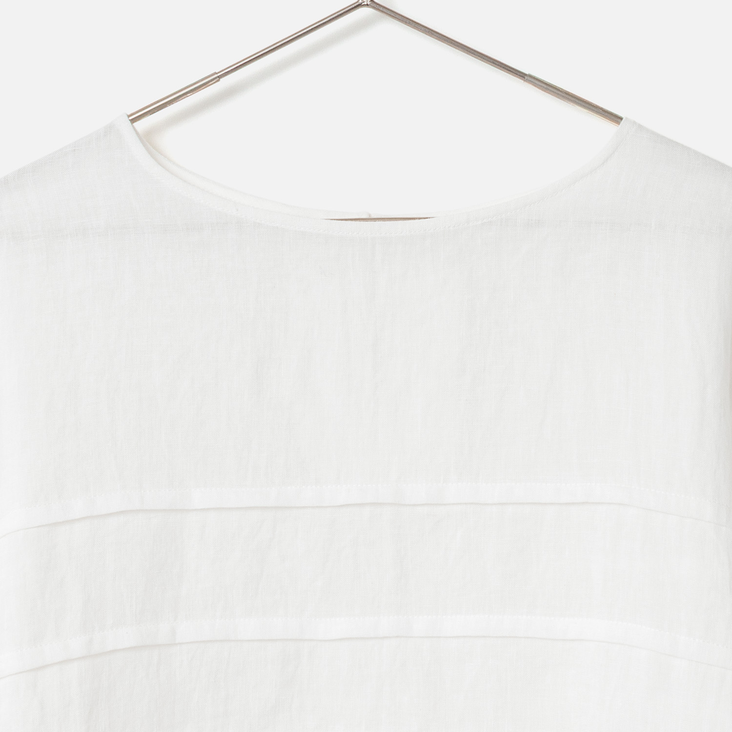 [Harriss] Linen cropped blouse