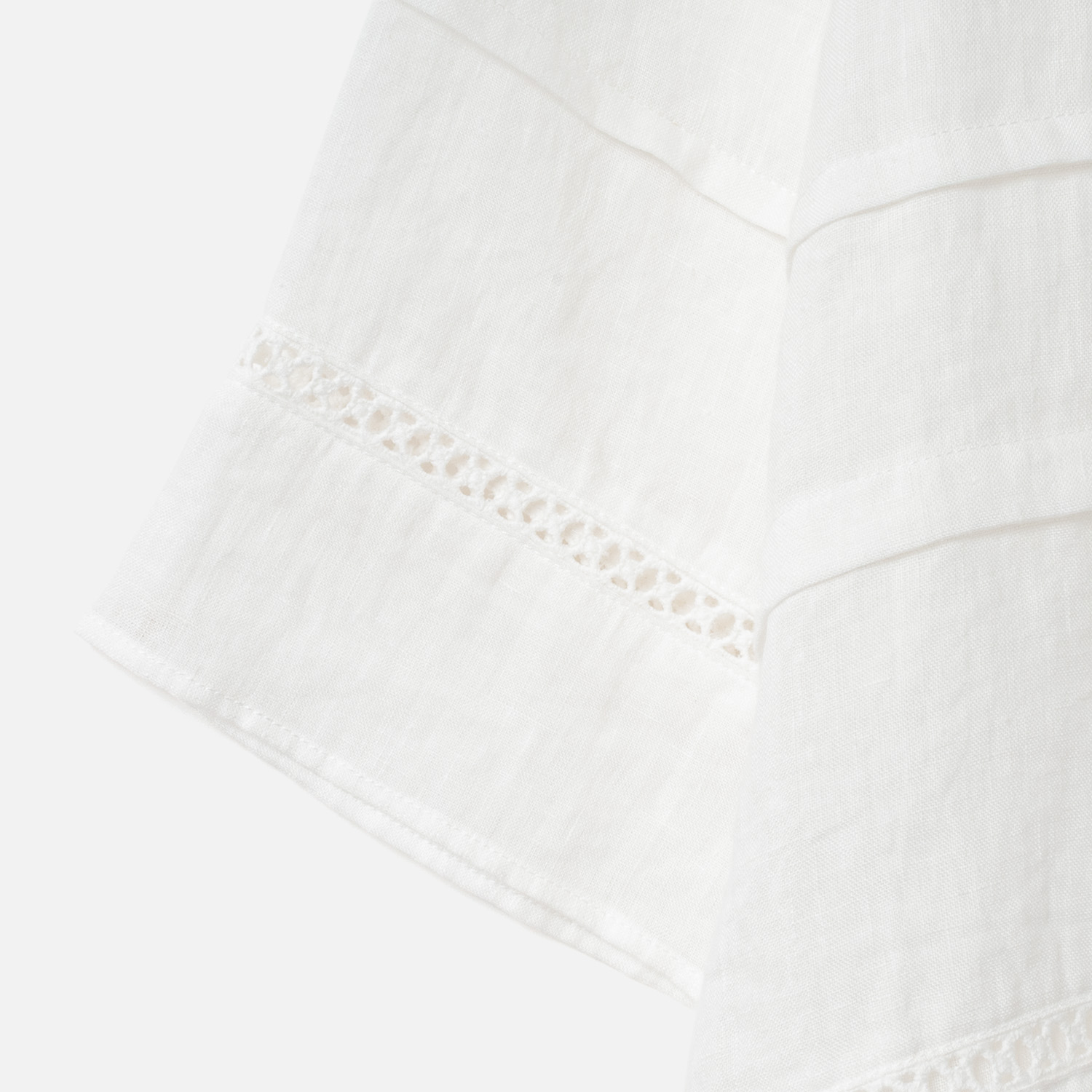 [Harriss] Linen cropped blouse