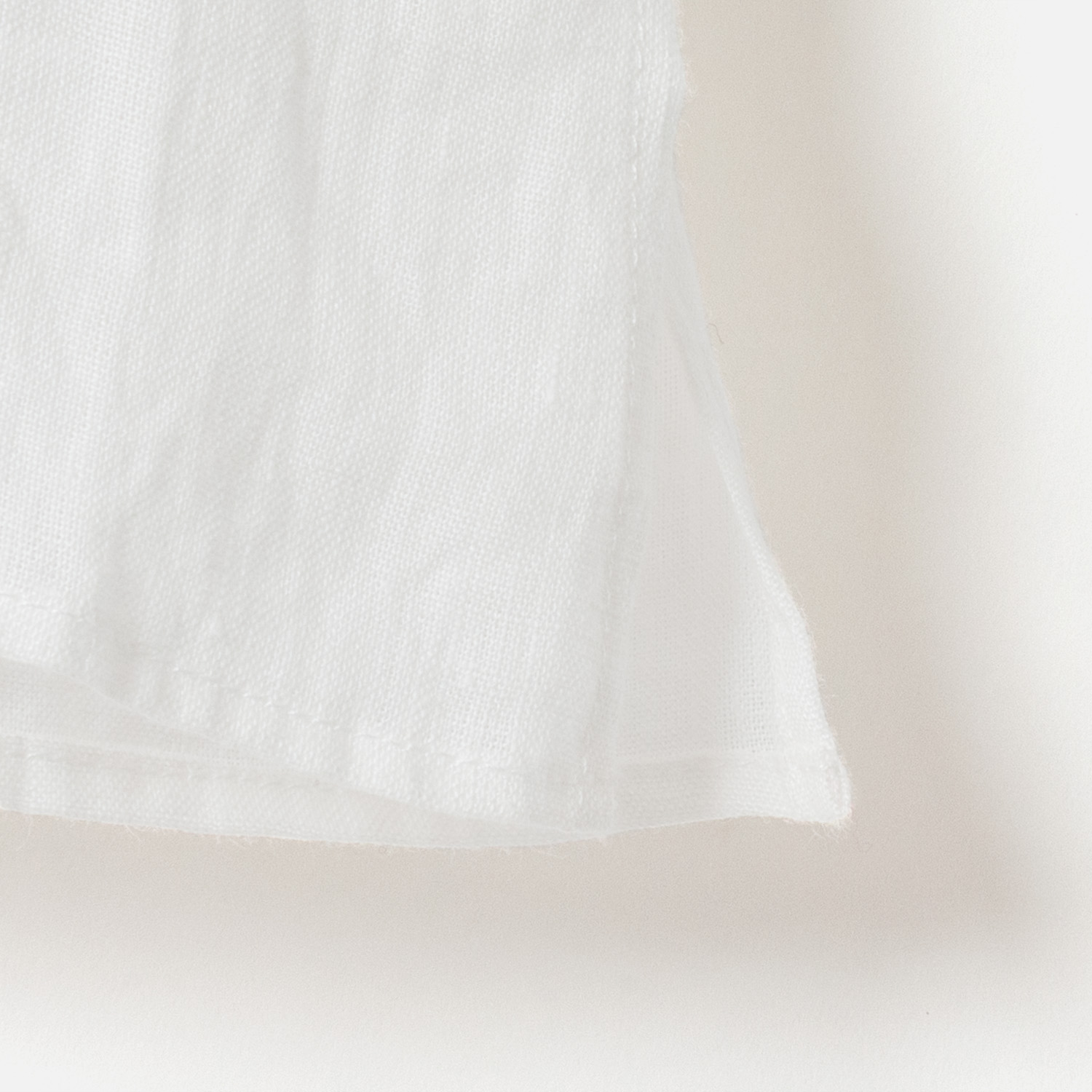 [Harriss] Linen cropped blouse