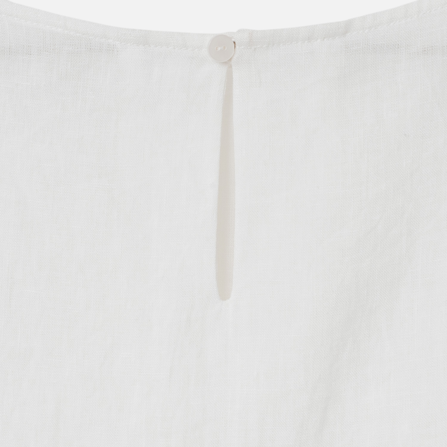 [Harriss] Linen cropped blouse