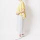 [Harriss �� Keiko Okamoto] Long skirt with opal print_Off white(02)