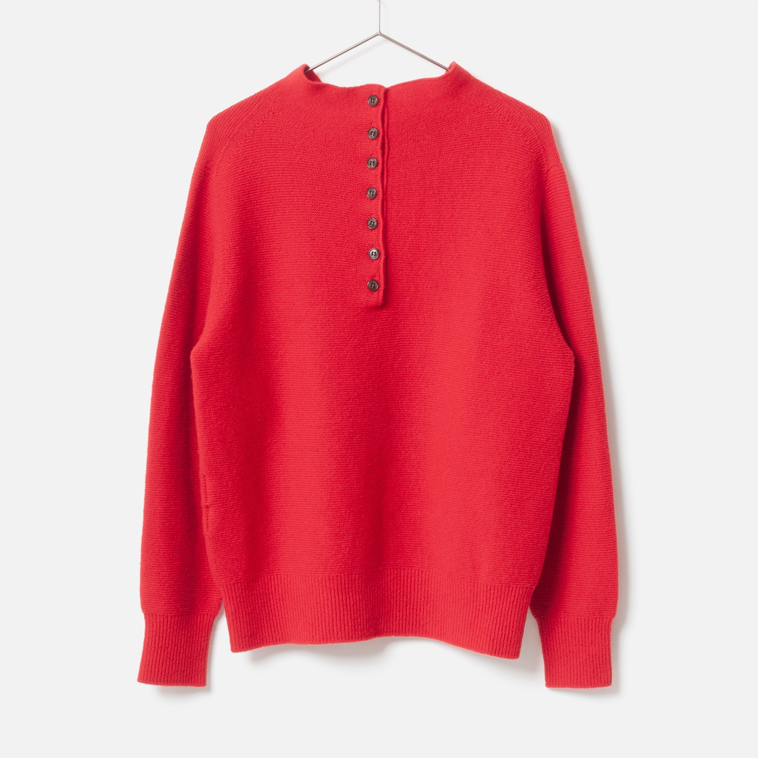 [le ciel de HARRISS] Back Button Polo Knit