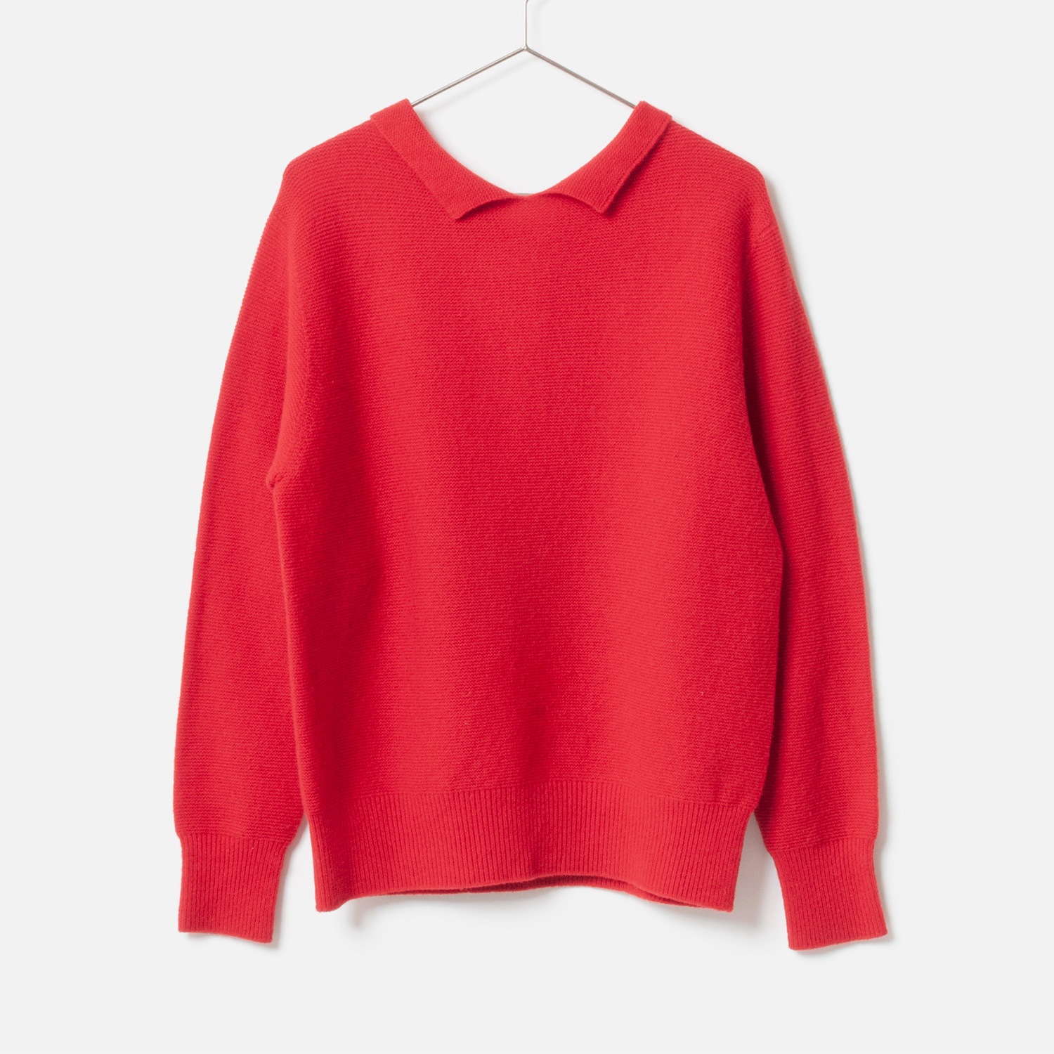 [le ciel de HARRISS] Back Button Polo Knit