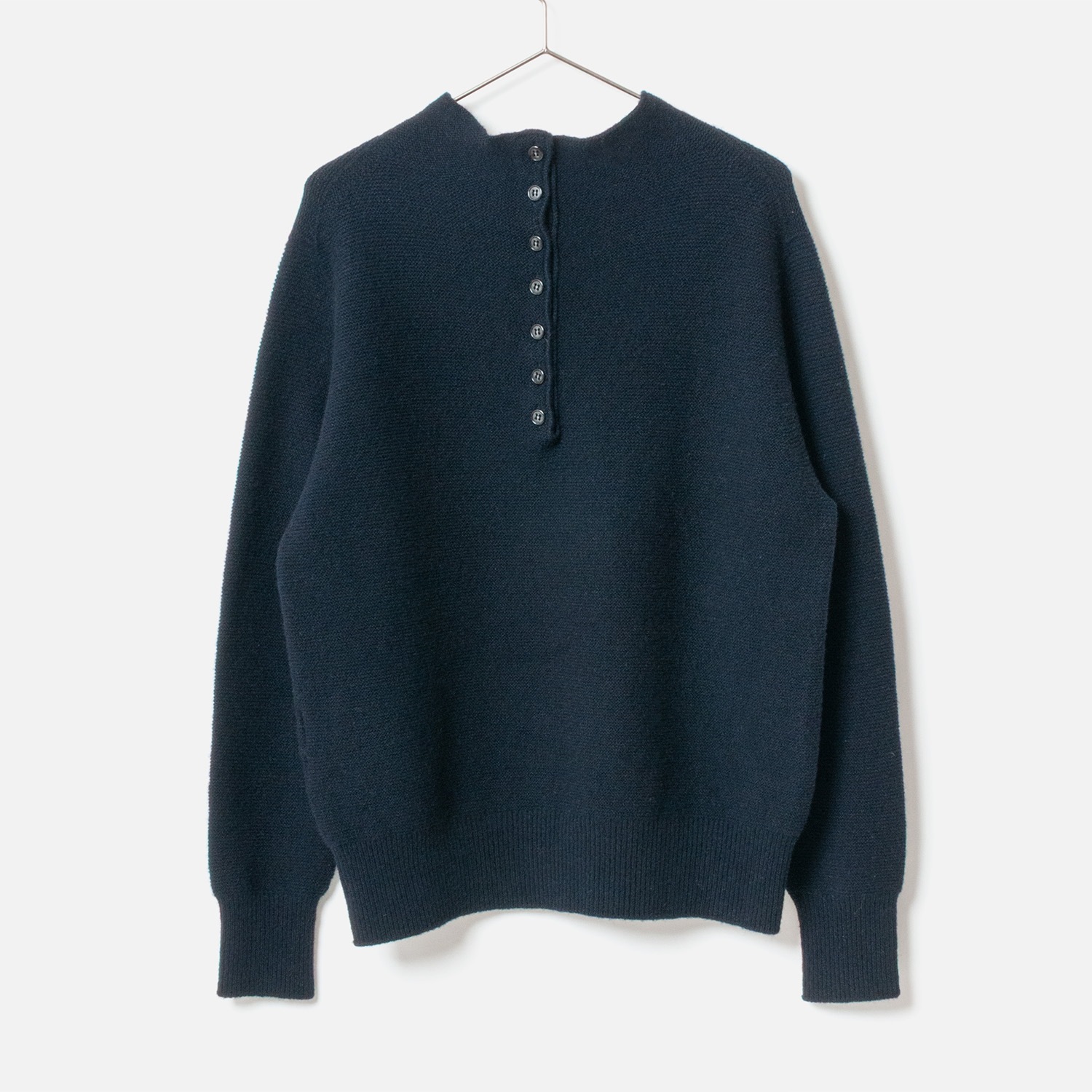 [le ciel de HARRISS] Back Button Polo Knit