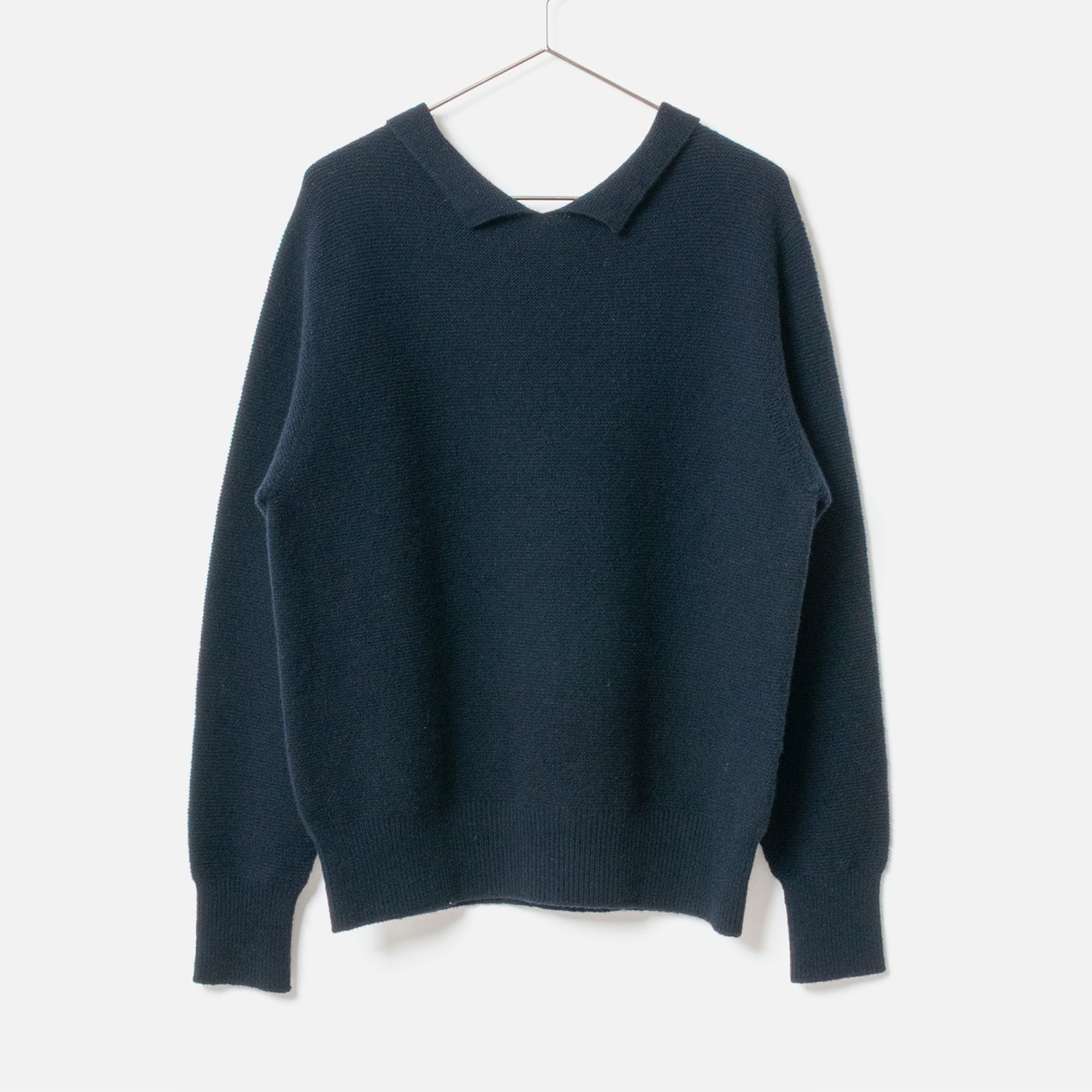 [le ciel de HARRISS] Back Button Polo Knit