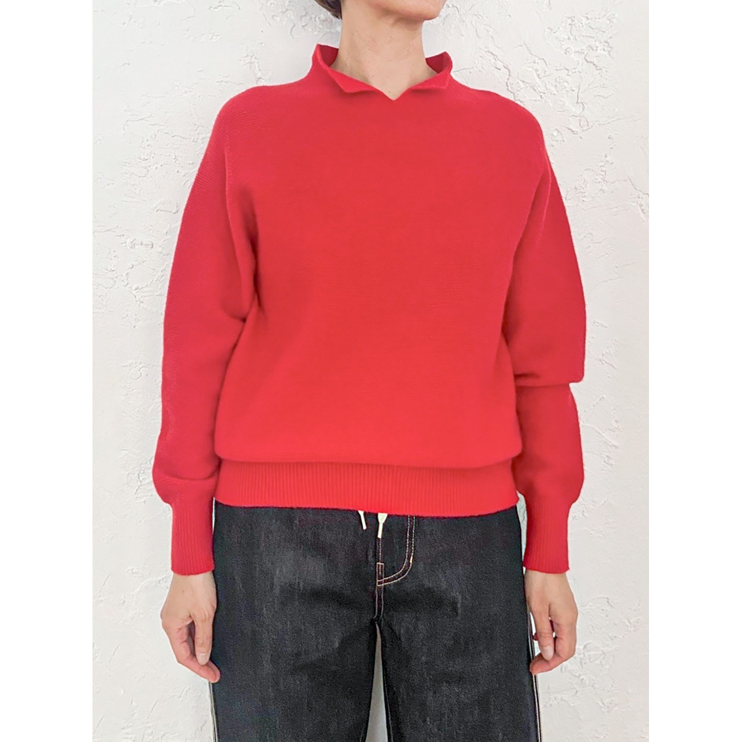 [le ciel de HARRISS] Back Button Polo Knit