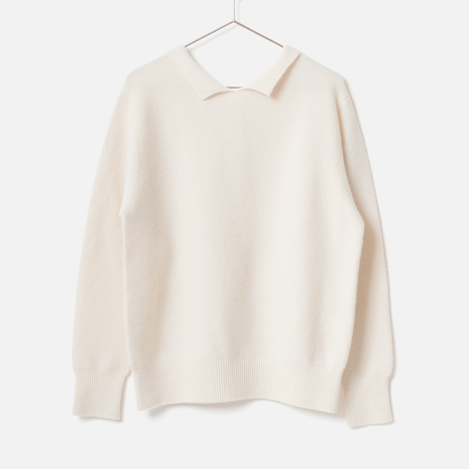 [le ciel de HARRISS] Back Button Polo Knit