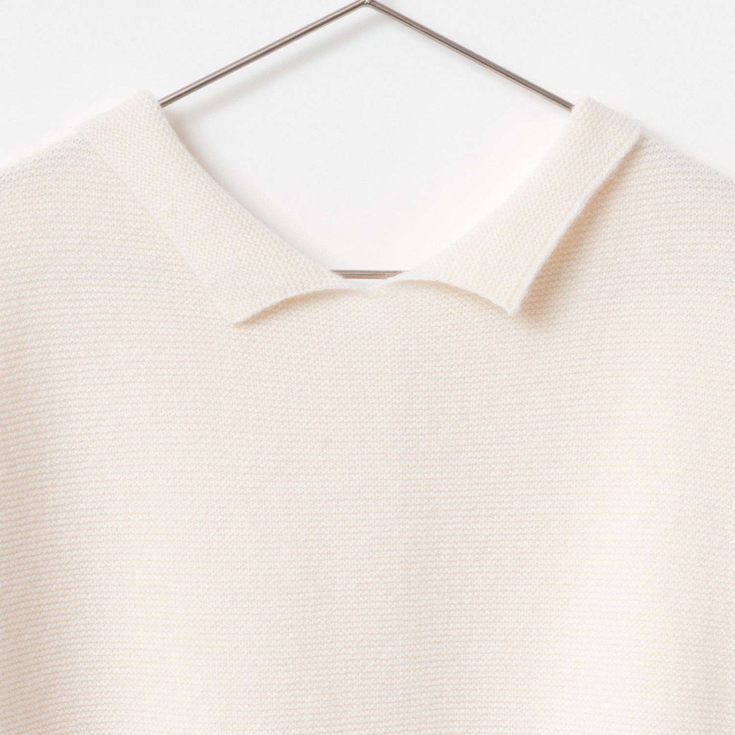 [le ciel de HARRISS] Back Button Polo Knit