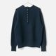 [le ciel de HARRISS] Back Button Polo Knit