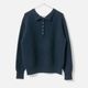 [le ciel de HARRISS] Back Button Polo Knit