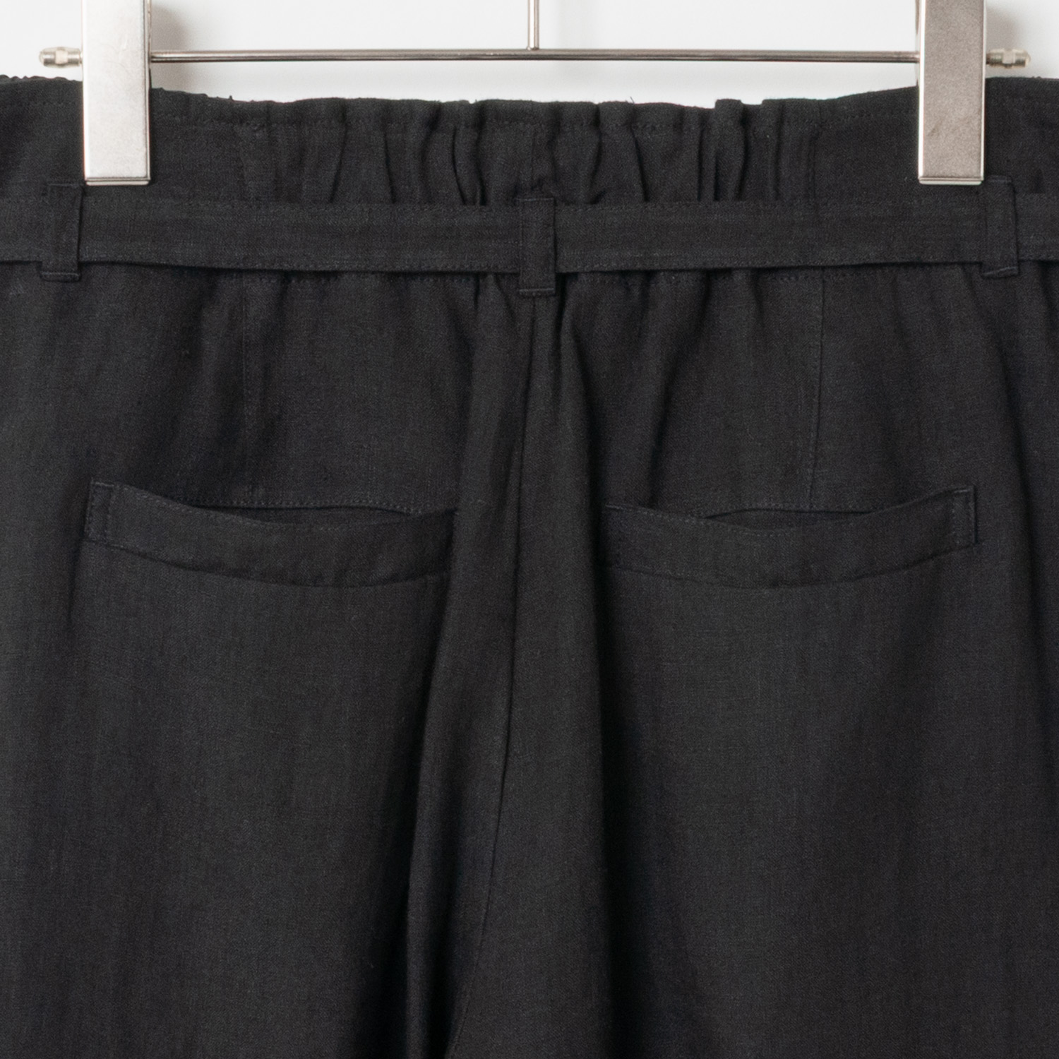 [Harriss] Linen Cropped Wide Pants