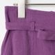 [Harriss] Linen Cropped Wide Pants