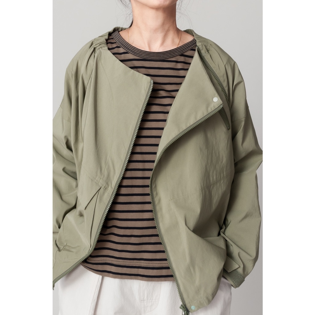 [RaPPELER] Asymmetrical Striped Cut and Sewn_Dark Brown(70)