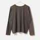 [RaPPELER] Asymmetrical Striped Cut and Sewn_Dark Brown(70)