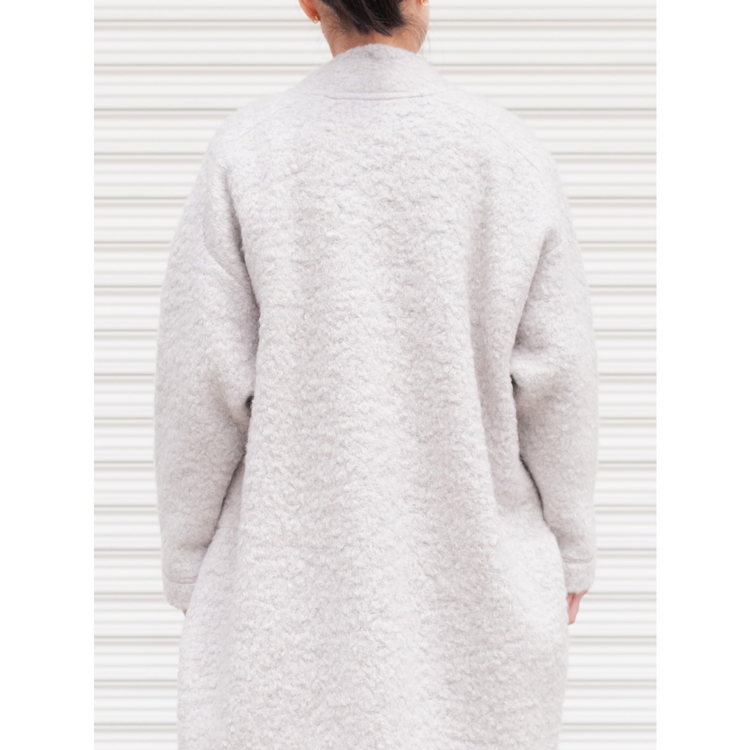 [RaPPELER] Loop Inlay Compression Knit Coat_Off white(02)