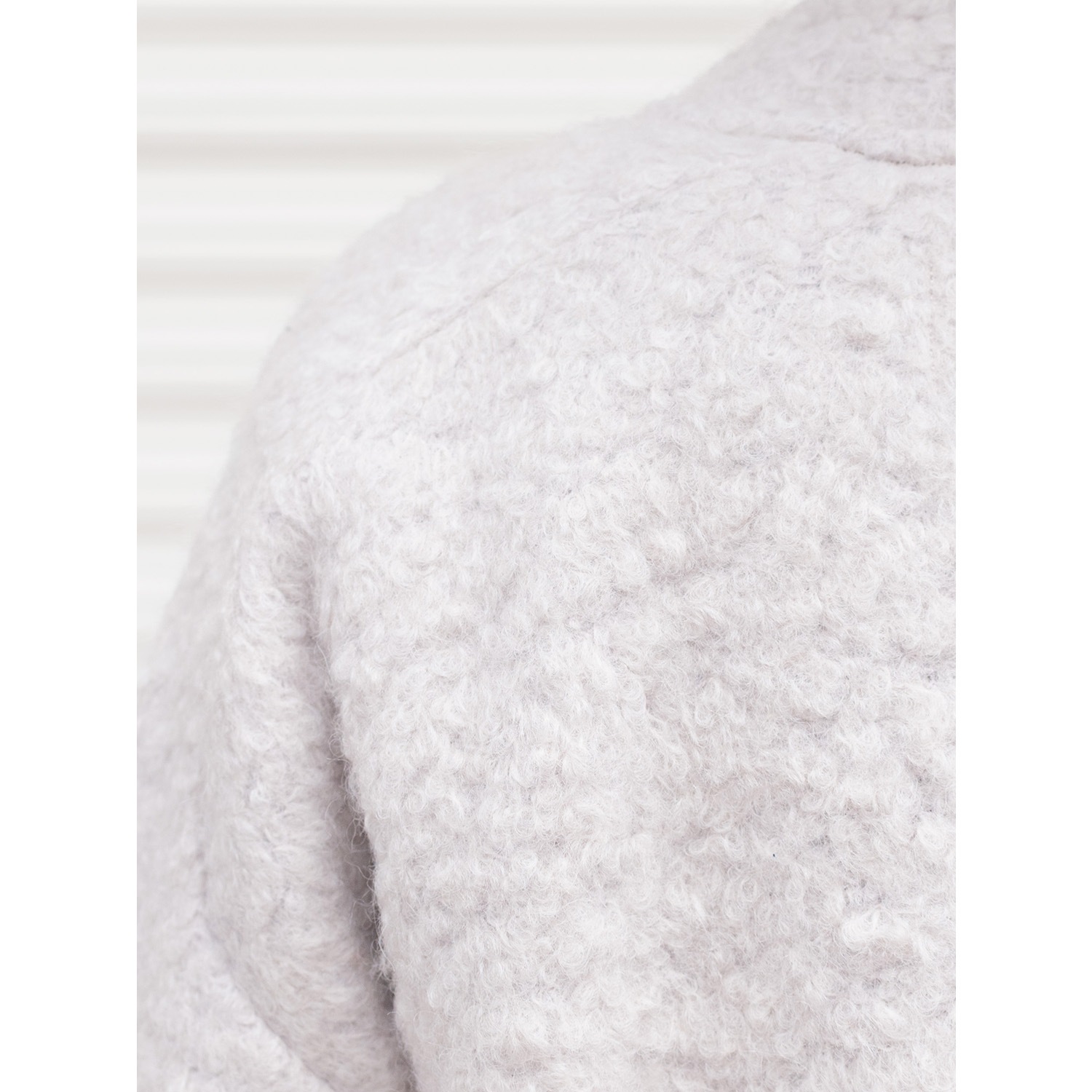 [RaPPELER] Loop Inlay Compression Knit Coat_Off white(02)