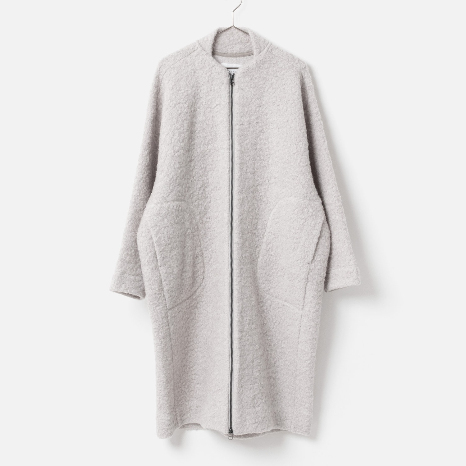 [RaPPELER] Loop Inlay Compression Knit Coat_Off white(02)