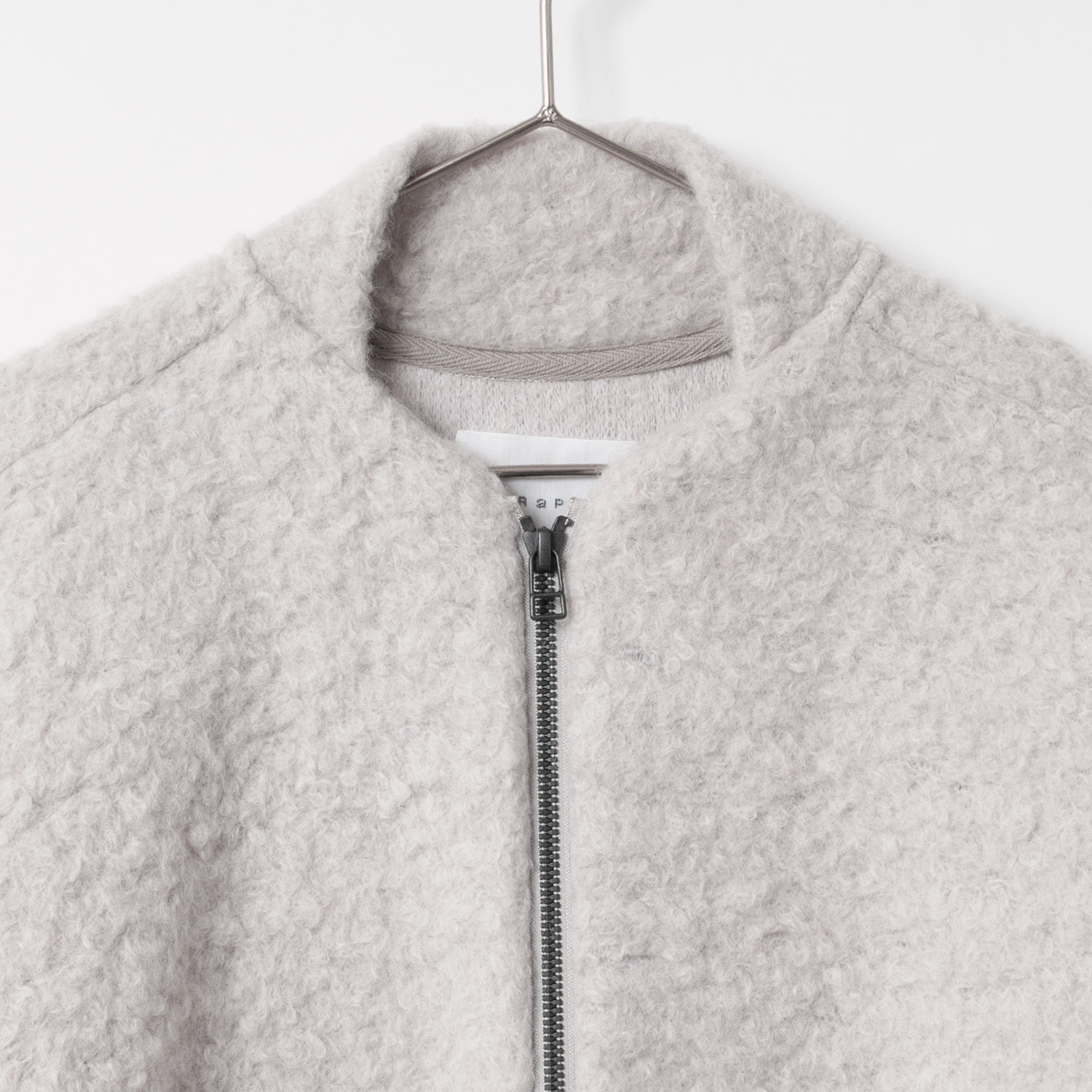 [RaPPELER] Loop Inlay Compression Knit Coat_Off white(02)