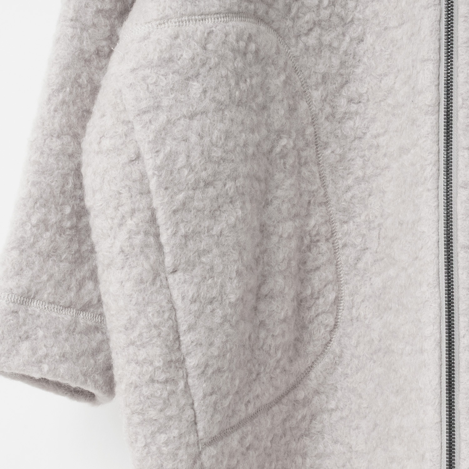 [RaPPELER] Loop Inlay Compression Knit Coat_Off white(02)