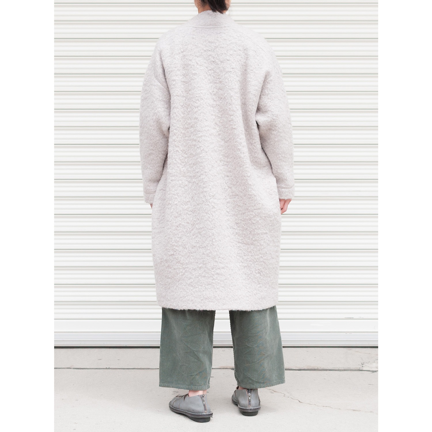 [RaPPELER] Loop Inlay Compression Knit Coat_Off white(02)