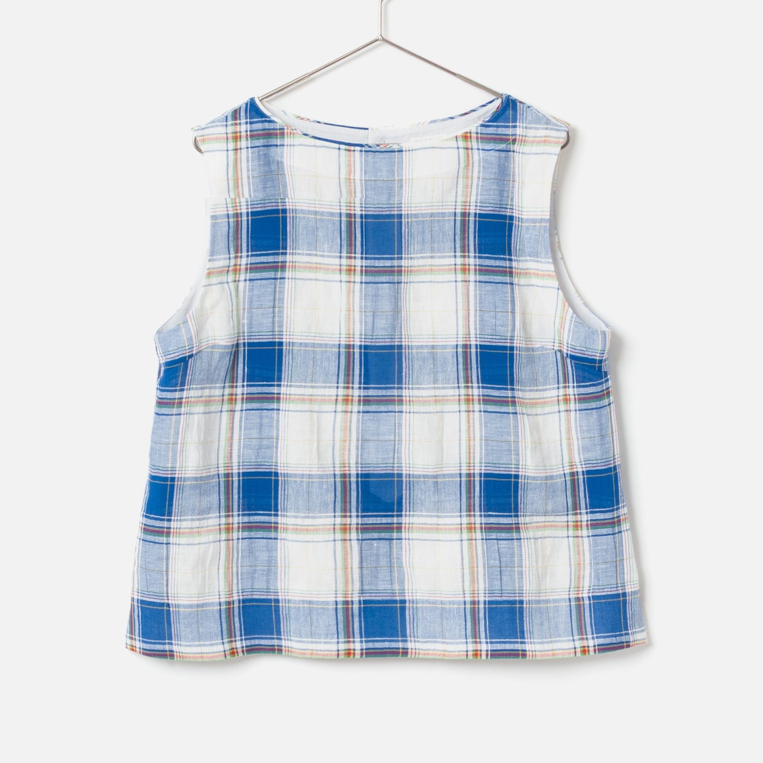[Harriss] Tartan Check Sleeveless Blouse
