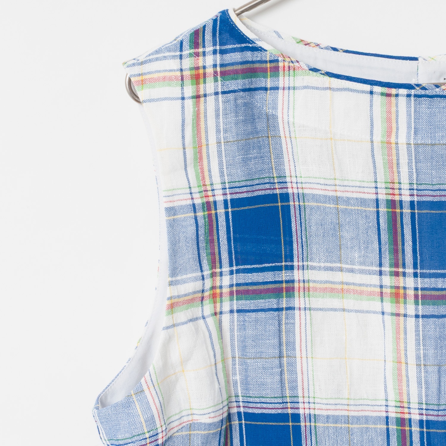 [Harriss] Tartan Check Sleeveless Blouse