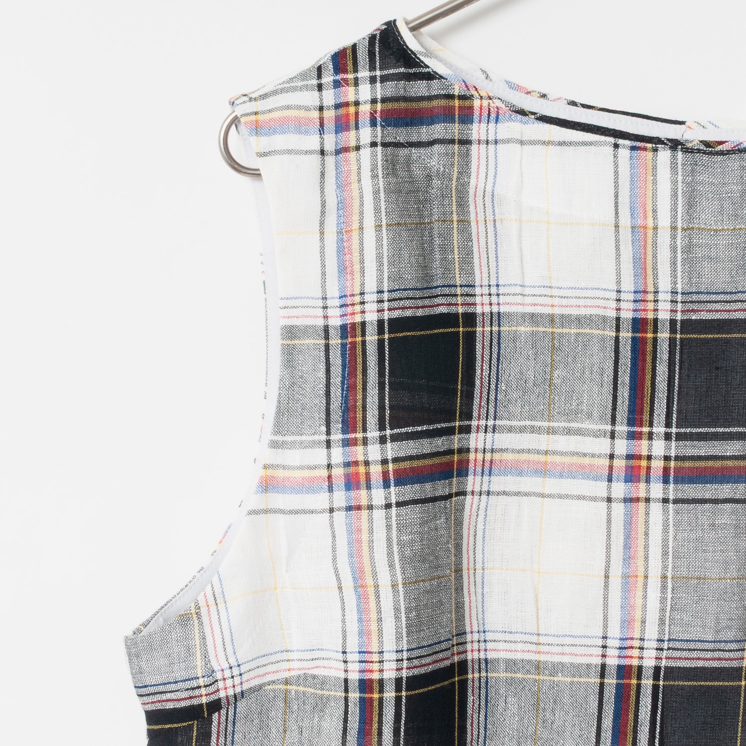 [Harriss] Tartan Check Sleeveless Blouse