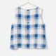 [Harriss] Tartan Check Sleeveless Blouse