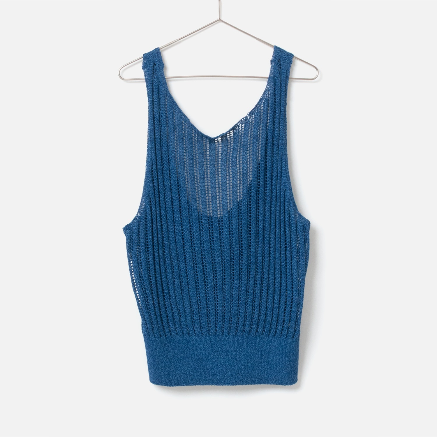 [RaPPELER] Paper Cotton Vest_Sax blue(52)