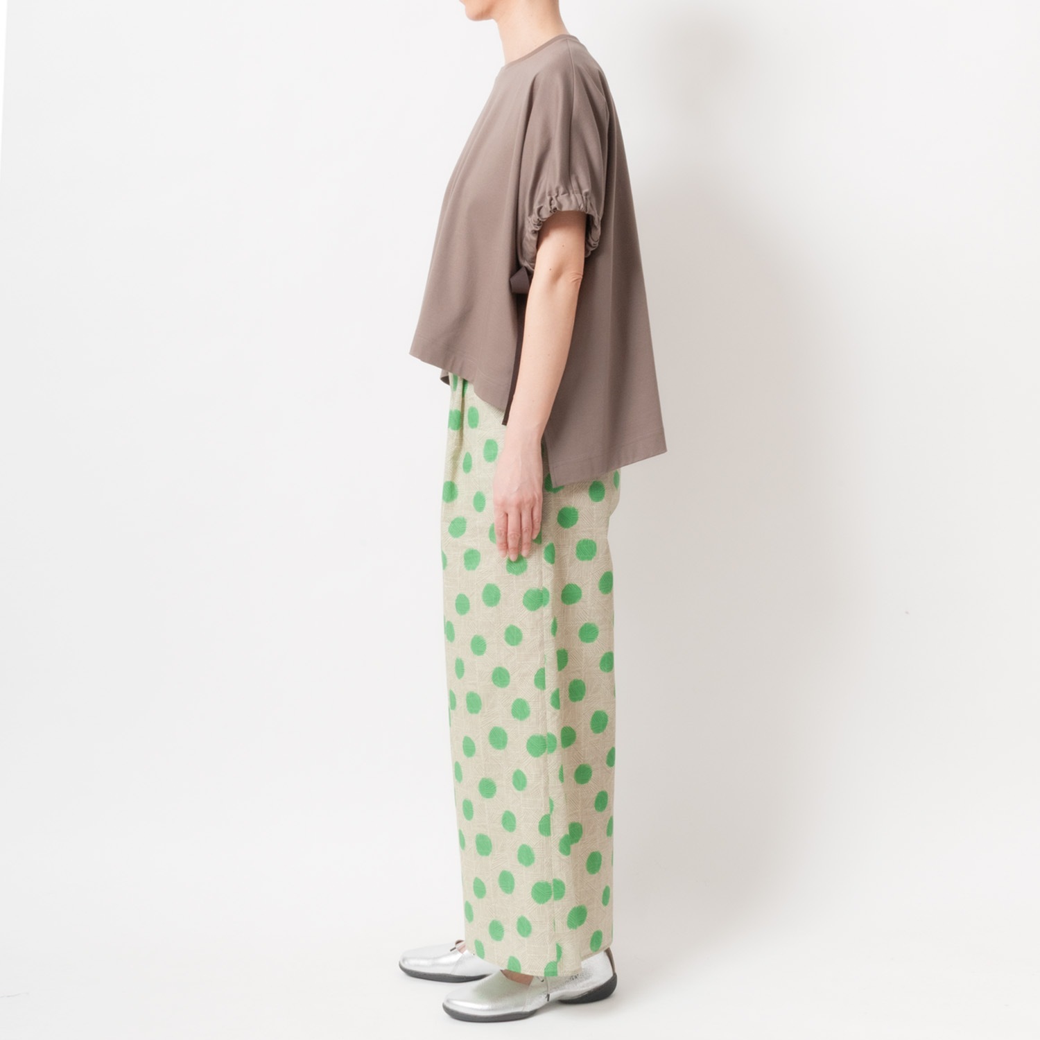 [HarrissKeiko Okamoto] Dolman Jersey Pullover_Light brown(72)