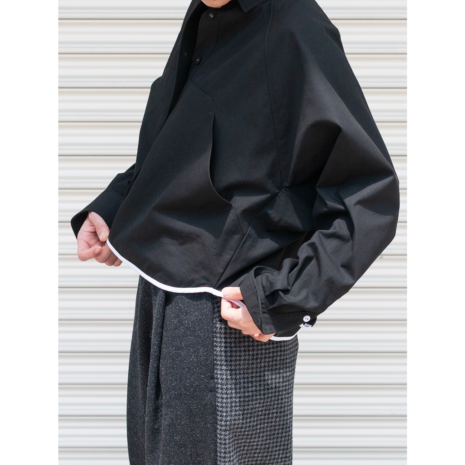 [RaPPELER] Compact design shirt_Black(80)