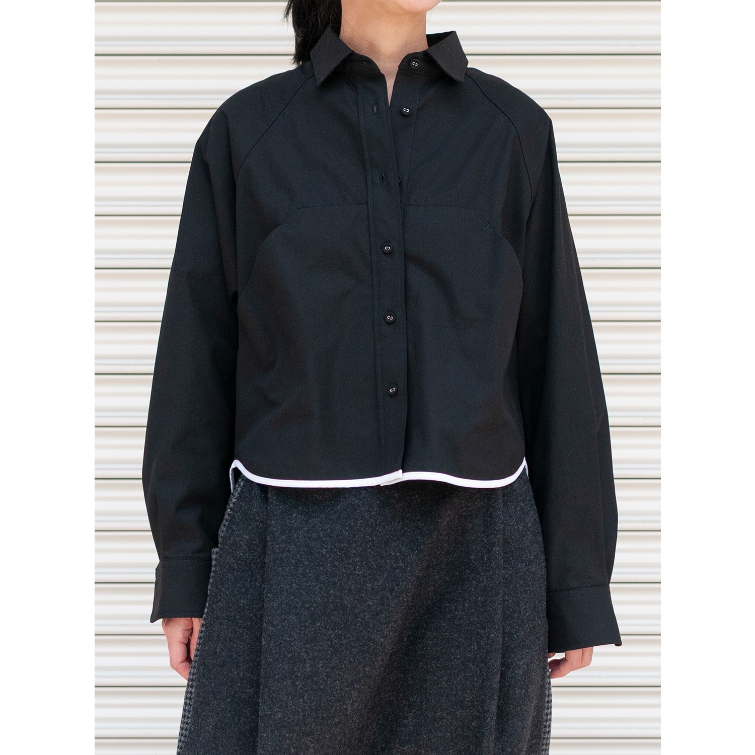 [RaPPELER] Compact design shirt_Black(80)