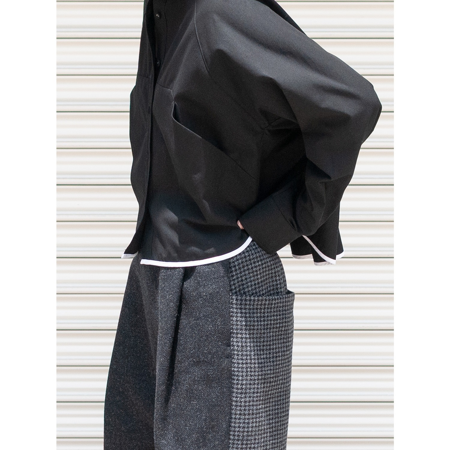 [RaPPELER] Compact design shirt_Black(80)