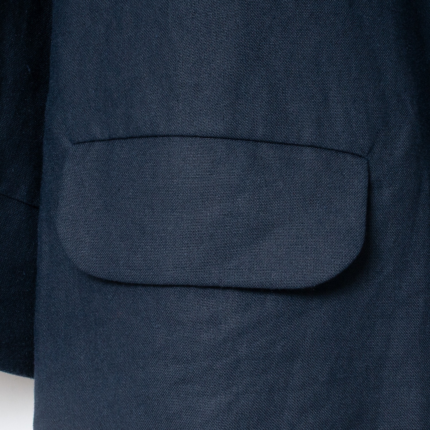 [Harriss �� Keiko Okamoto] No Collar Cardigan Blouson_Navy blue(50)