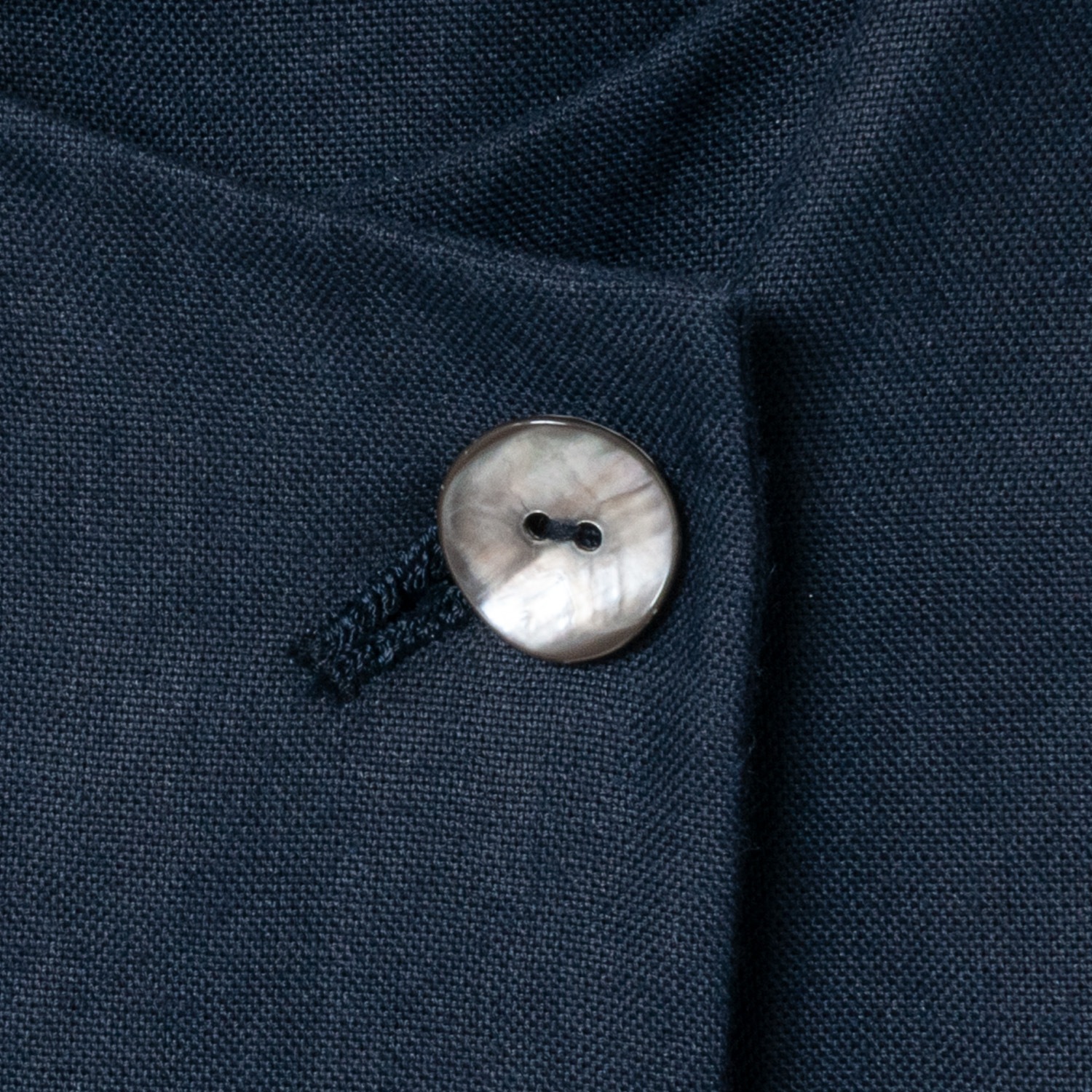 [Harriss �� Keiko Okamoto] No Collar Cardigan Blouson_Navy blue(50)