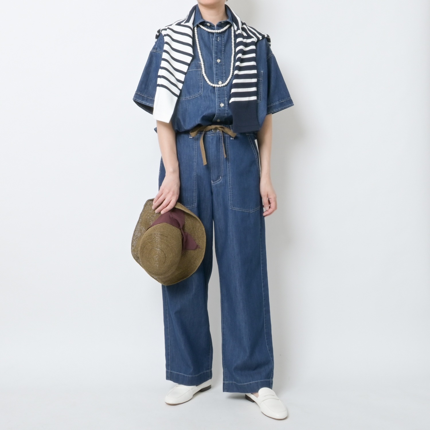 [Harriss] Light Ounce Denim Overshirt_blue(53)