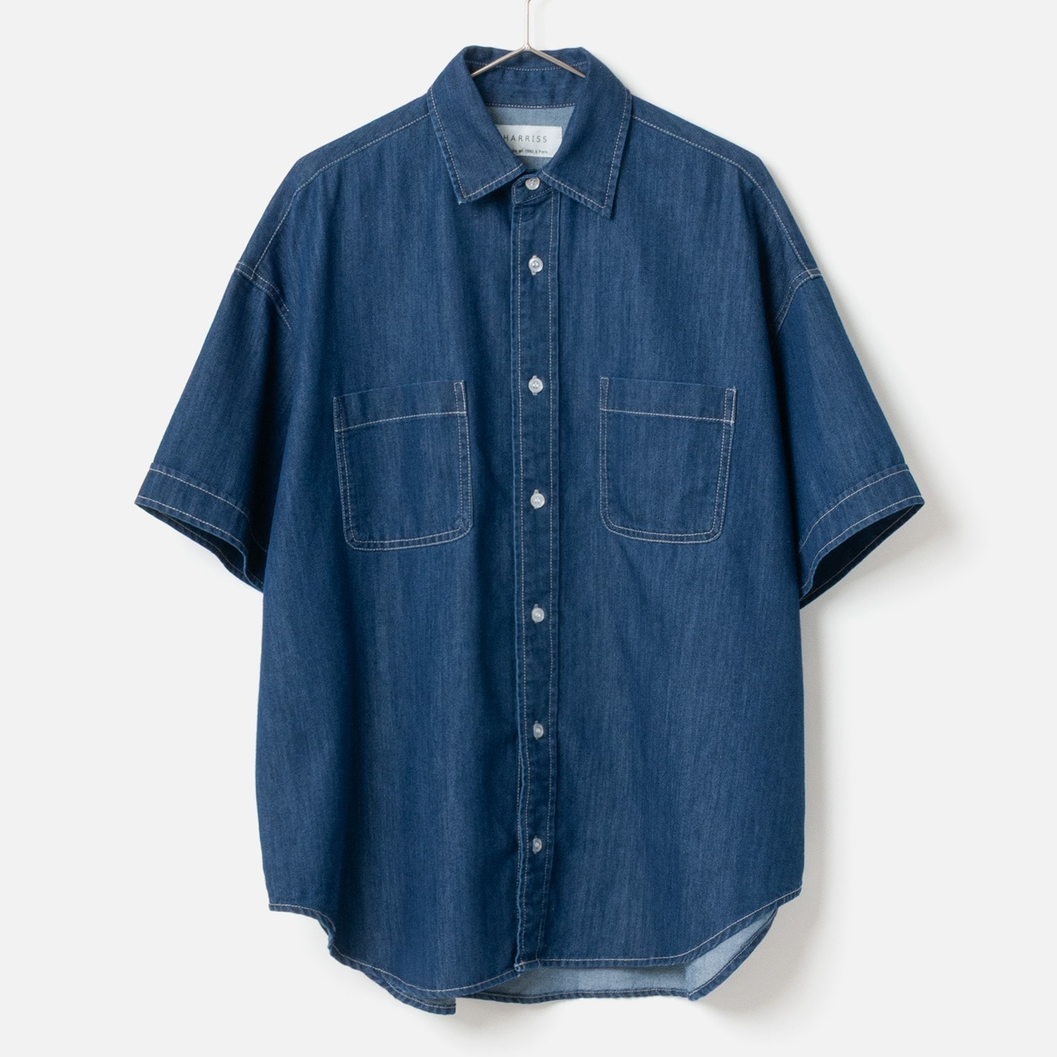 [Harriss] Light Ounce Denim Overshirt_blue(53)