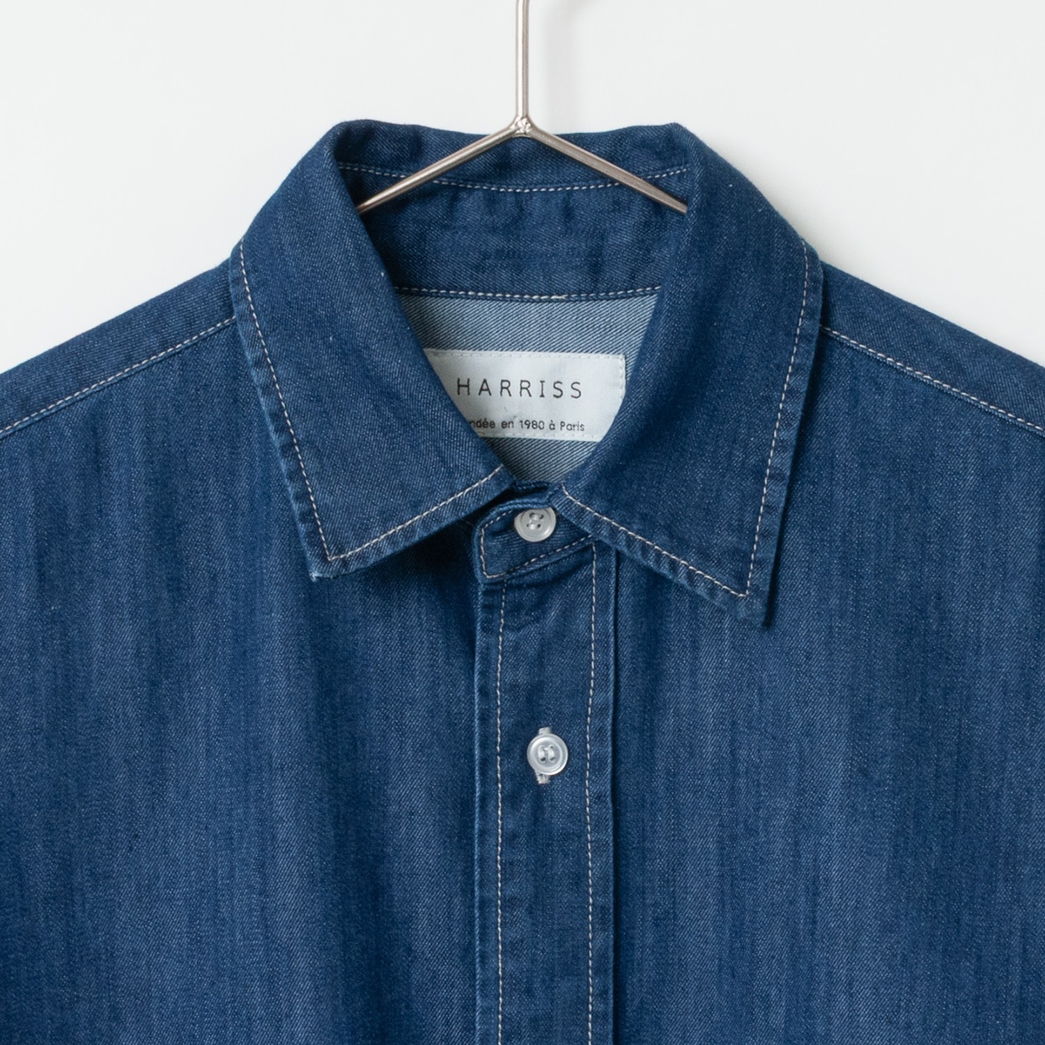[Harriss] Light Ounce Denim Overshirt_blue(53)