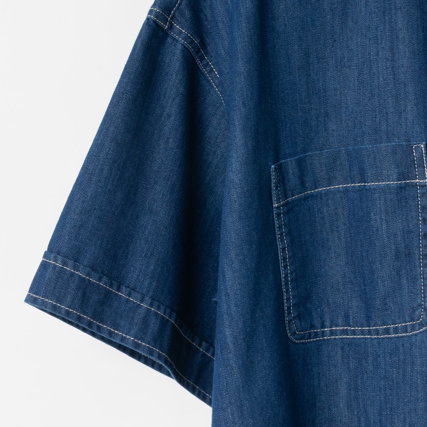 [Harriss] Light Ounce Denim Overshirt_blue(53)