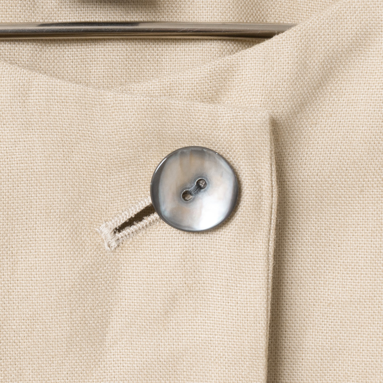 [Harriss �� Keiko Okamoto] No Collar Cardigan Blouson_Camel(60)