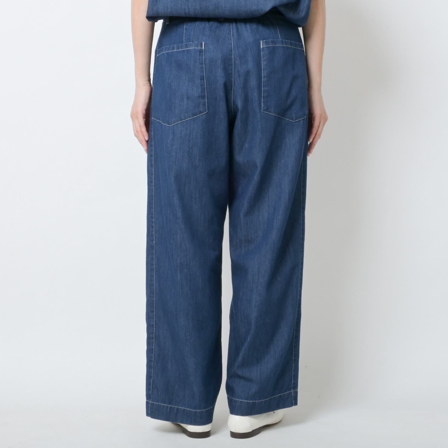 [Harriss] Light Ounce Denim Easy Pants