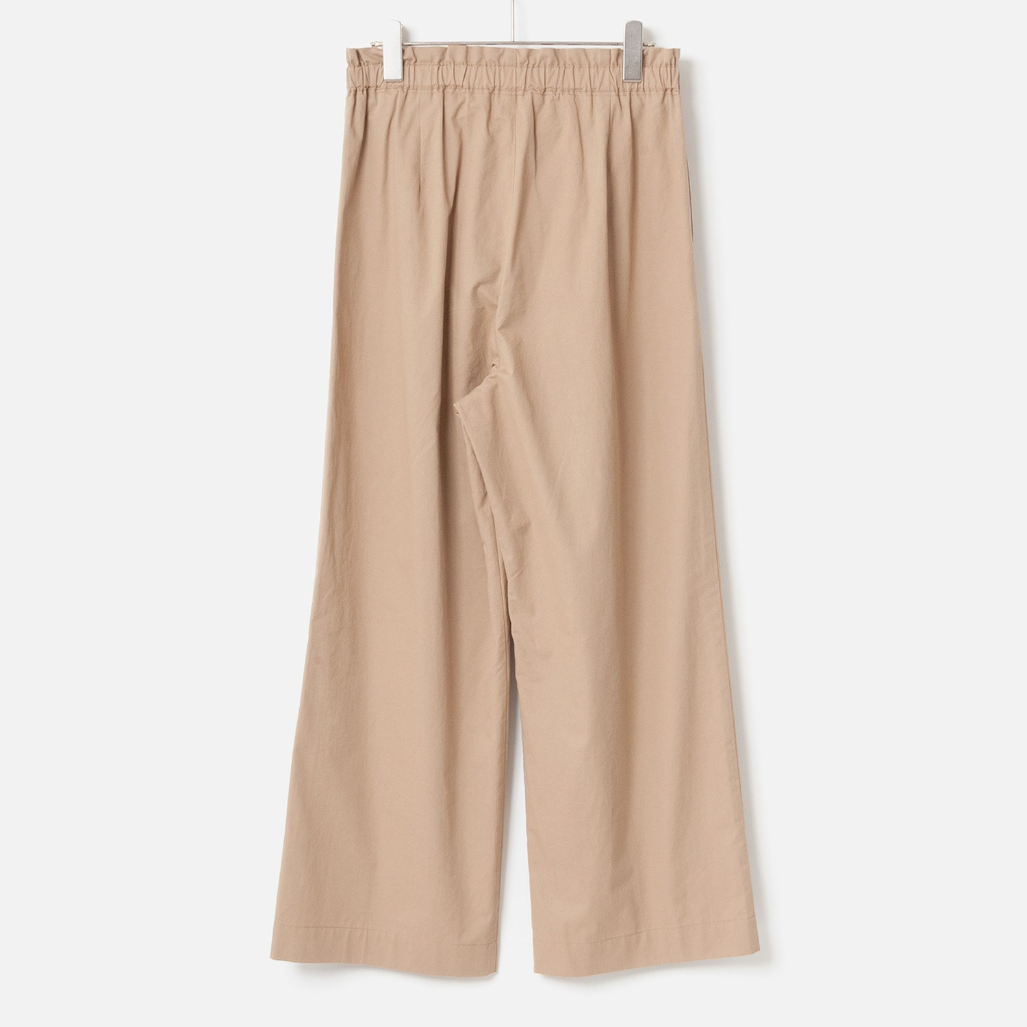[Harriss] Compact cotton twill semi-wide pants