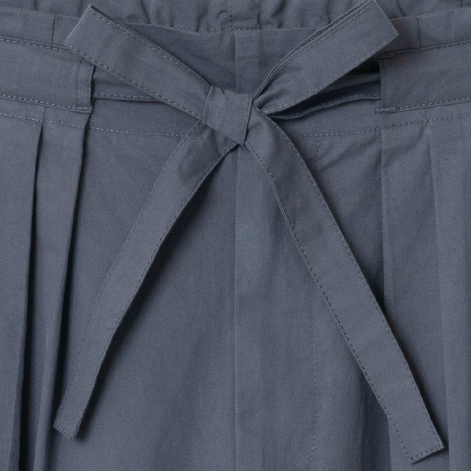 [Harriss] Compact cotton twill semi-wide pants