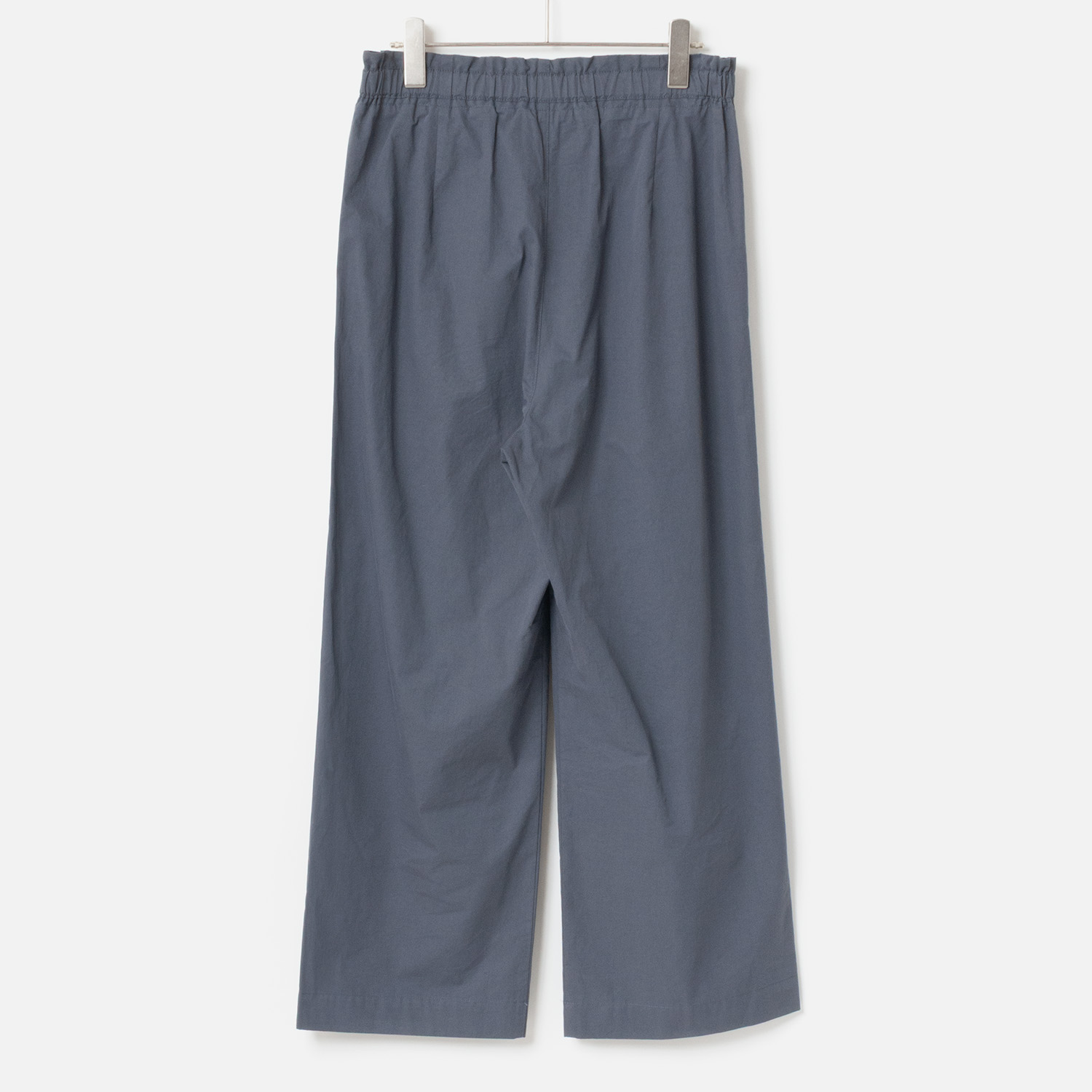 [Harriss] Compact cotton twill semi-wide pants