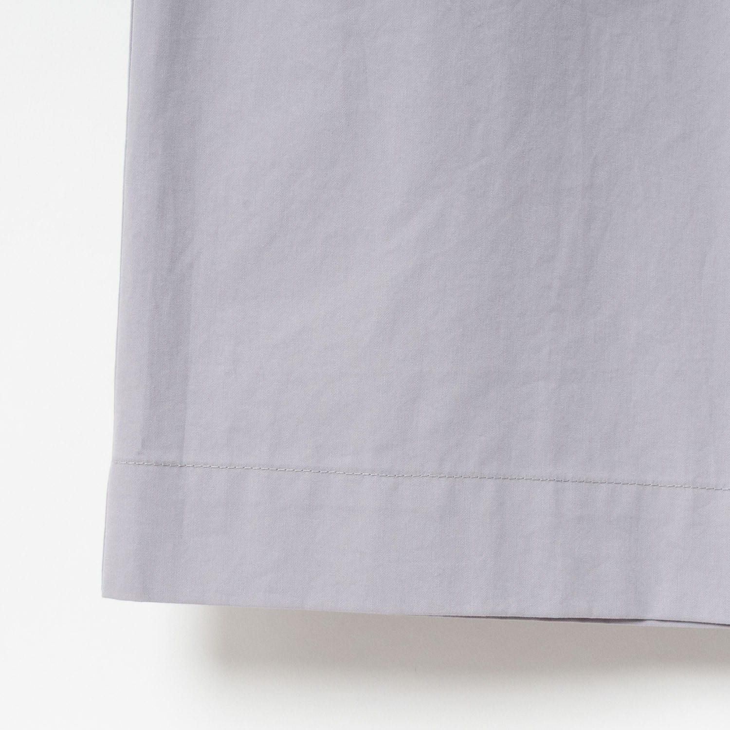 [Harriss] Compact cotton twill semi-wide pants