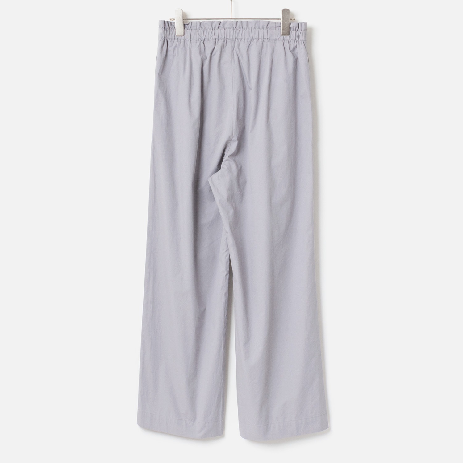 [Harriss] Compact cotton twill semi-wide pants